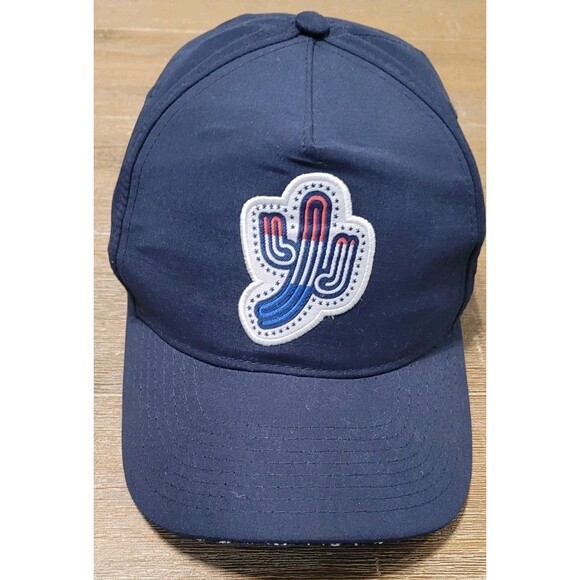 Dancin' Cactus d.Hudson Snapback Golf Hat Cap Rock The Hud Navy Blue Flag Stars - Picture 1 of 5
